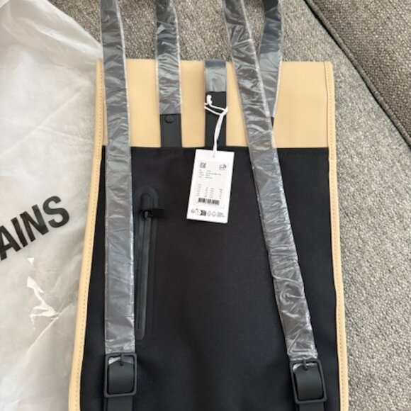 RAINS Mini Waterproof Backpack in Sand